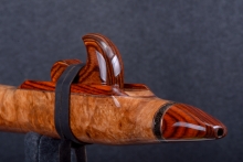 Maple Burl Native American Flute, Minor, Low E-4, #R6H (3)